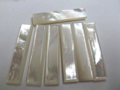 100pcs 10x38mm high qulaity natural MOP shell mother of pearl rectangle column bar jewelry beads