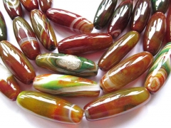 13x40mm full strand high quality bulk genuine agate bead rice egg green yellow red mixed jewelry bea