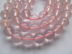 AA GRADE 8mm 5strands genuine rock crysal quartz round ball pink red jewelry beads