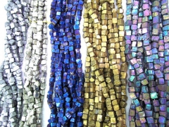 wholesale bulk 10-14mm 5strands genuine pyrite beads, nuggets freeform squaredelle irregular rainbow