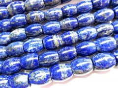 Wholesale 15x20mm full strand Untreated Genuine Lazulie Lapis Bead Barrel Rice jewelry bead