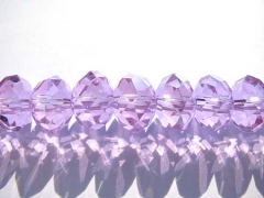 bulk crystal like charm craft bead rondelle abacus faceted purple assortment jewelry beads 7x10mm--1