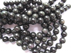high quality genuine rainbow obsidian round ball jewelry beads 8mm---5strands16"/per