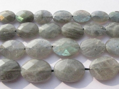 high quality Genuine Labradorite gemstone oval egg faceted jewelry beads 8x12mm