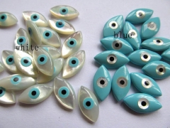 top quality horseeye shell MOP 7x14 mm 80pcs,mother of pearl roundel hamsa oval clove cross hand sta