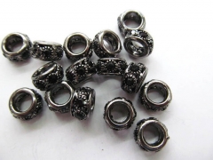 TOP quality rondelle spacer tone blackmixed CZ crystal rhinestone assortment jewelry spacer beads 8x