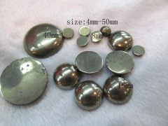 genuine pyrite cabachons 25mm 10pcs,high quality roundel button coin disc oval gold iron jewelry bea