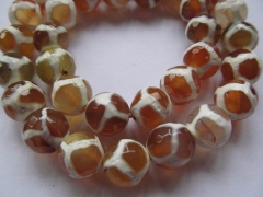 5strands 6-14mm Tibetant fire agate onyx bead round ball faceted evil amber rose blue  beads