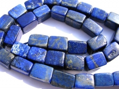 genuine Lapis Lazuli Gemstone ,brick cube lapis bead Barrel Drum blue gold loose bead 10x14mm full s