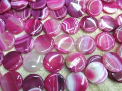 25mm 30mm 35mm 40mm 50mm 16inch genuine agate bead coin disc purple pink red jewelry beads pendant