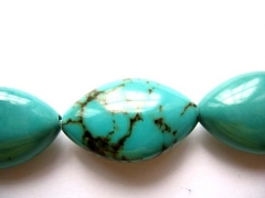 bulk turquoise beads horese eye marquoise green blue jewelry beads 12x20mm --5strands 16inch