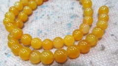 wholesale bulk fire agate bead round ball yellow oranger amber jewelry beads 6mm--5strands 16inch/pe