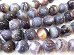 high quality 20mm full strand 16inch agate bead round ball grey gray botswanta ssortment jewelry bea