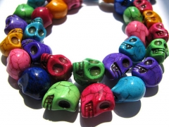 bulk turquoise beads skeleton skull assortment jewelry beads 13x18mm 5strands 16inch/per