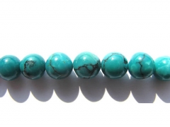 high quality LOT 8mm genuine turquoise beads round green blue tibetant jewelry beads--2strands 16inc