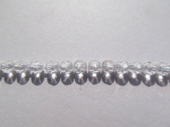 genuine rock crysal quartz 4mm 5strands 16inch strand,high quality round ball faceted gergous jewelr