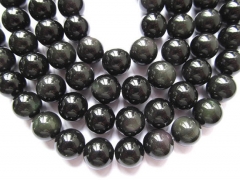 AA grade genuine rainbow obsidian round ball jewelry beads 10mm---5strands16"/per