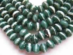 wholesale gergous natural agate bead rondelle abacus facetd green white veins assortment beads 12x16