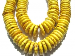 high quality bulk turquoise stone heishi yellow jewelry beads 10mm--4strands 16inch/per strand