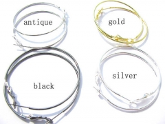15%off 30mm 100pcs Hoop Earrings Nickel Tone Base Metal Earring Findings Dangle Gold Gumetal Silver