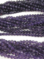 AA GRADE 4-16mm full strand natural Amethyst quartz round ball beads,abacuse yellow clear white brow
