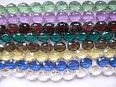 wholesale 5strands 10-25mm Crystal like crystal beads egg oval Faceted pink red Ocean blue green red