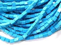 high quality bulk 6x 8mm turquoise beads brick rectangle faceted green blue mixed jewelry beads --10