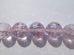 5strands 6-16mm Crystal like crystal beads high quality round ball Faceted rose baby pink champagne 