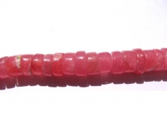 high quality Argentina Rhodochrosite round rondelle heishi wheel loose for making jewelry beads 3x5 