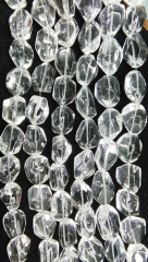 10-35mm AA grade genuine rock crysal quartz freeform nuggets faceted white jewelry beads