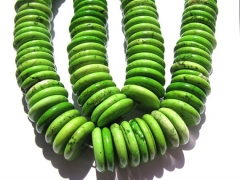 high quality bulk turquoise stone heishi green olive jewelry beads 20mm--2strands 16inch/per strand