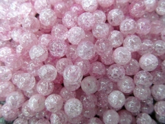 6-12mm full strand high quality natural quartz round ball cracked hot red assortment jewelry beads