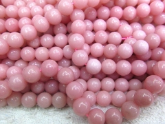 5strands 4-12mm gergous opal gemstone high quality round ball pink jewelry beads