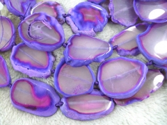 genuine agate Gems 20-60mm full strand slab freeform champagne rainbow purple green blue yellow pink