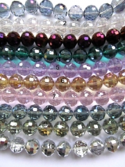 16nm full strand crystal like charm craft bead round ball faceted assortment jewelry beads