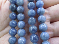 6 8 10 12mm 16inch high quality genuine Tanzanite gemstone round ball blue charm jewelry beads
