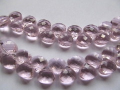 free ship--100pcs 7x7 10x10 13x13mm handmade crystal like charm craft bead teardrop onion faceted as