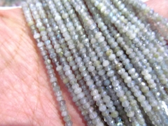 2strands 3x4mm-8x14mm genuine labradorite beads high quality rondelle abacus faceted blue jewelry be