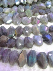 10-25mm full strand wholesale genuine labradorite beaded freeform nuggets slab faceted blue jewelry