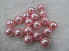 8-12mm 24pcs handmade genuine pearl round ball freshwater peach pink red assortment jewelry beads --