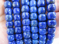 25%off--high quality 5x7mm 16inch genuine lapis lazuli charm beads barrel drum column jewelry be