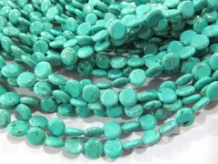 10strands 6 8 10mm turquoise beads roundel coin disc blue green assortment jewelry beads