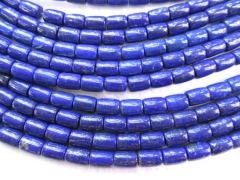 AAA grade 6x8mm 16inch genuine lapis lazuli charm beads rice egg barrel drum jewelry beads