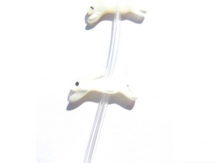 5strands 100pcs 9x15mm ,Top Quality ,MOP shell mother of pearl rabbit animals white black assor