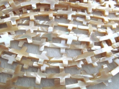 2strands 8-35mm high quality genuine MOP shell mother of pearl MOP cross white brown mixed color jew