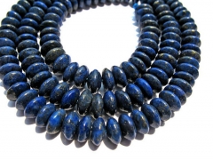 free ship-- lapis lazuli charm beads rondelle abacus blue jewelry bead 5x8mm ---2strands 16"/per