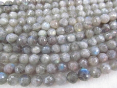 high quality 4-12mm 16inch genuine labradorite beads round ball faceted jewelry bead