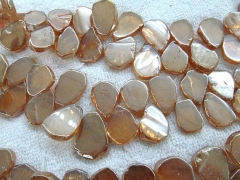 wholesale 2strands 17inch /L Titanium quartz crystal freeform nuggets teardrop slab points drilled b