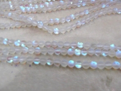 high quality lot 8mm 5strands genuine quartz &mystic AB white crab eye evil mixed round ball loose b