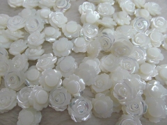 6mm 100pcs ,top quality MOP shell mother of pearl rose florial flowers petal white cabochons beads